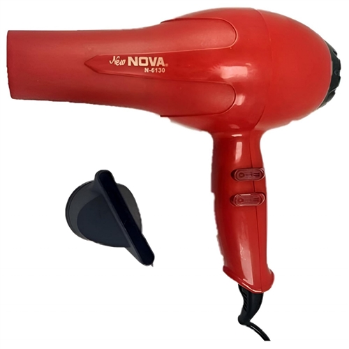 NOVA 1000W Professional Hair Dryer with Multiple Heat and Speed Settings Cool Shot Button And Concentrator Nozzle Fast Drying Lightweight Salon Blow Dryer