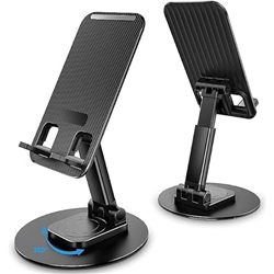 Folding Lifting Bracket Tablet Stand, Phone Stand Holder All Metal Base Angle Adjustable Cellphone Bracket (Pack of 1)